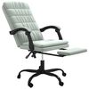 vidaXL Fauteuil inclinable de bureau Gris clair Velours