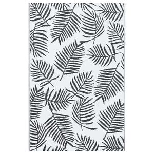 vidaXL Tapis d'ext&eacute;rieur ARAKIL Blanc et noir 160x230 cm PP