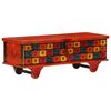 vidaXL Boîte de rangement Rouge 110x40x40 cm Bois d'acacia massif