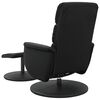 vidaXL Fauteuil inclinable de massage avec repose-pied noir similicuir