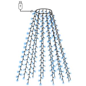 vidaXL Guirlande lumineuse d'arbre de No&euml;l 150 LED Bleu 150 cm
