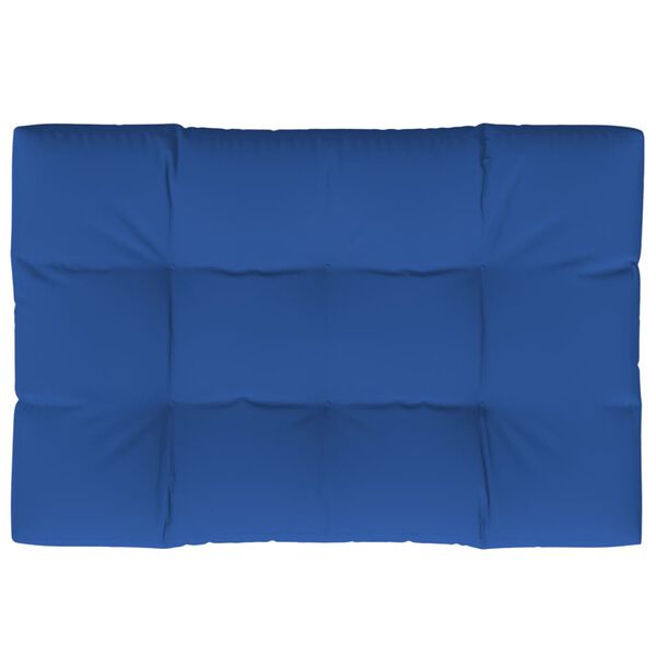 vidaXL Coussin de palette bleu royal 120x80x12 cm tissu