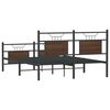 vidaXL Cadre de lit sans matelas chêne marron 137x190 cm