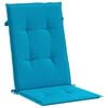 vidaXL Chaises de jardin inclinables et coussins lot de 6 bois teck
