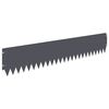 vidaXL Bordure de Pelouse 20 pc 103 x 20 cm Acier Anthracite