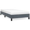 vidaXL Cadre de lit sans matelas gris fonc&eacute; 100x190 cm velours