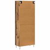 vidaXL Haut Armoire 2 pcs Bois ancien Bois d'ing&eacute;nierie et verre