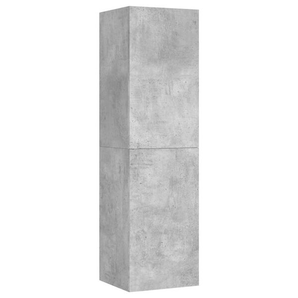 vidaXL Meuble TV Gris b&eacute;ton 30,5x30x110 cm Bois d&rsquo;ing&eacute;nierie