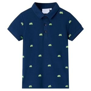 vidaXL Polo pour enfants bleu marine 92
