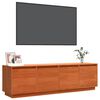 vidaXL Meuble TV Marron 156 x 37 x 45 cm Bois d'ing&eacute;nierie