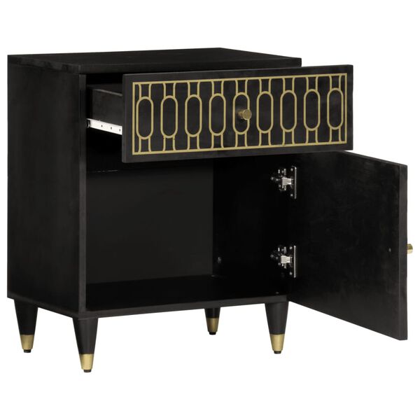 vidaXL Table de chevet 50x33x60 cm bois de manguier massif