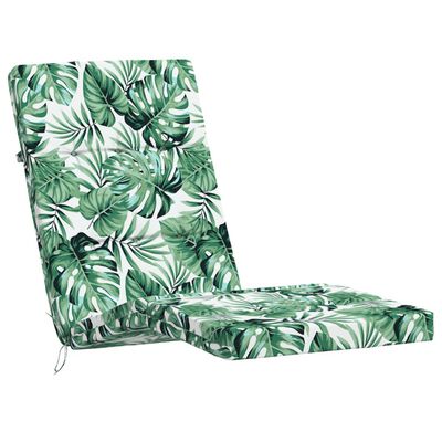 vidaXL Coussins de chaise longue lot de 2 motif de feuilles