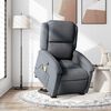 vidaXL Fauteuil de massage inclinable Gris fonc&eacute; Velours