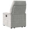 vidaXL Fauteuil inclinable électrique gris clair tissu microfibre