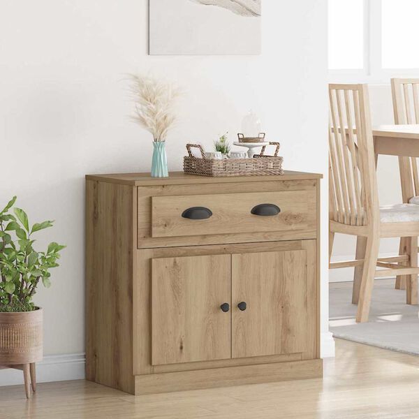 vidaXL Haut Armoire avec tiroir Ch&ecirc;ne artisanal 70 x 35,5 x 67,5 cm