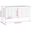 vidaXL Boîte de rangement de jardin Marron miel 115x49x60 cm Bois pin