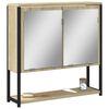 vidaXL Armoire de salle de bain &agrave; miroir ch&ecirc;ne sonoma bois ing&eacute;nierie