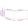 vidaXL Cadre de lit avec matelas Marron fonc&eacute; 120 x 200 cm tissu