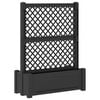 vidaXL Grand pot avec trellis Anthracite 99,5 x 43 x 133,5 PP