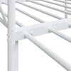 vidaXL Lit de jour avec lit gigogne sans matelas blanc 80x200 cm acier