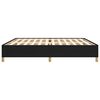 vidaXL Cadre de lit sans matelas noir 200x200 cm tissu