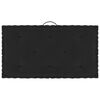 vidaXL Coussins de plancher de palette lot de 3 Noir Coton