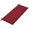vidaXL Banc de jardin avec coussin 120 cm Bambou