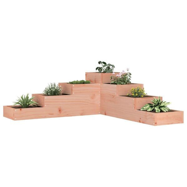 vidaXL Jardini&egrave;re de jardin &agrave; 4 niveaux 106 x 104,5 x 36 cm Bois massif Douglas