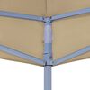 vidaXL Toit de tente de réception 3x3 m Beige 270 g/m²