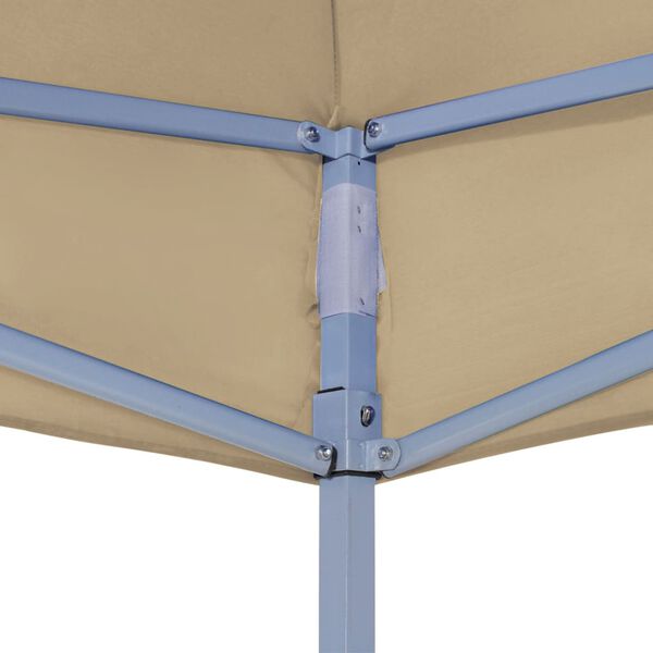 vidaXL Toit de tente de réception 3x3 m Beige 270 g/m²