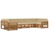 vidaXL Ensemble de canap&eacute;s d'ext&eacute;rieur 7 pc Naturel et Beige
