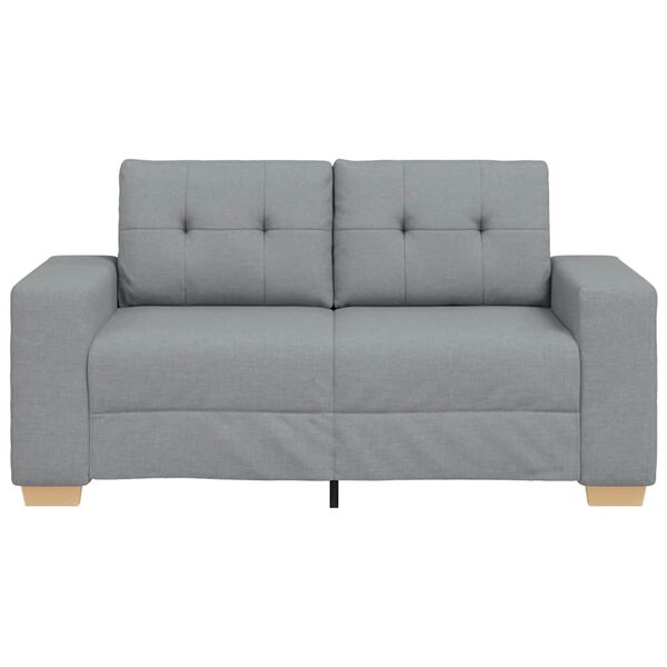 vidaXL Canap&eacute; causeuse gris clair 160x77x82 cm tissu