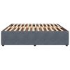 vidaXL Cadre de lit sans matelas gris foncé 200x200 cm velours
