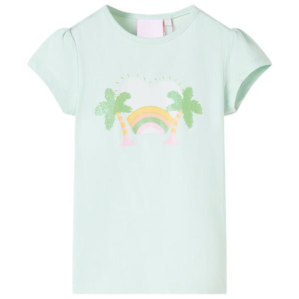 T-shirt pour enfants menthe clair 92