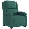 vidaXL Fauteuil inclinable vert fonc&eacute; tissu