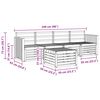 vidaXL Ensembles de canap&eacute;s 5 pcs Naturel Bois d'Acacia Massif