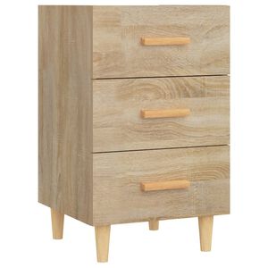 vidaXL Table de chevet ch&ecirc;ne sonoma 40x40x66 cm bois d'ing&eacute;nierie