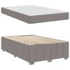 vidaXL Cadre de lit avec matelas Taupe 120 x 200 cm tissu