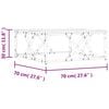 vidaXL Table basse ch&ecirc;ne sonoma 70x70x30 cm bois d'ing&eacute;nierie