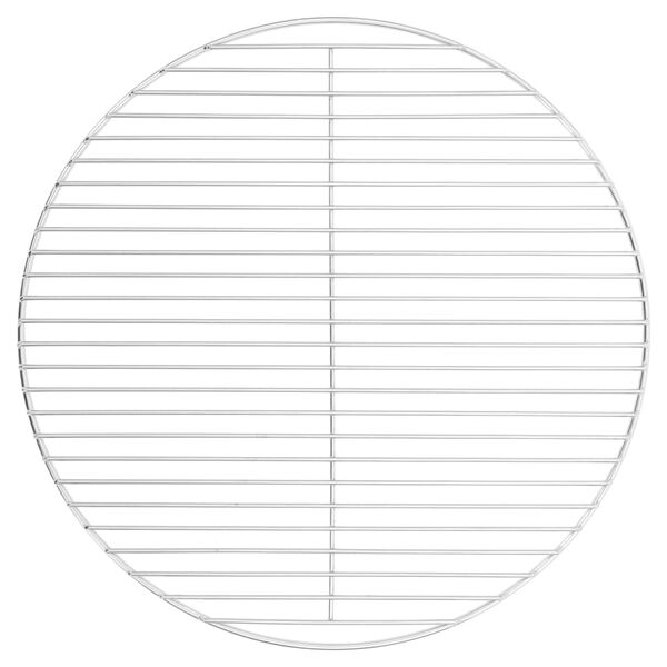 vidaXL Grille de barbecue ronde &Oslash;50 cm acier inoxydable 304