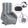 vidaXL Fauteuil inclinable Gris clair Tissu