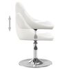 vidaXL Tabouret de bar Blanc Similicuir