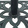 vidaXL Socle de parasol vert 12 kg 49 cm fonte