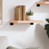 vidaXL &Eacute;tag&egrave;re murale 40x30x(2-4) cm bois de ch&ecirc;ne massif non trait&eacute;