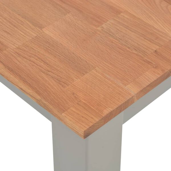 vidaXL Table &agrave; manger 180x90x74 cm Bois de ch&ecirc;ne massif