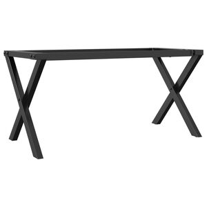 vidaXL Pieds de table basse cadre en X 90x30x43 cm acier