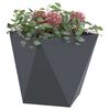 vidaXL Jardini&egrave;re 2 pcs Anthracite 50 x 50 x 50 cm Acier