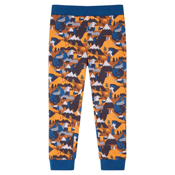Pyjamas enfants manches longues cognac 140