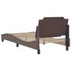vidaXL Cadre de lit sans matelas Zadar marron 90x200 cm similicuir