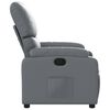 vidaXL Fauteuil inclinable Gris Similicuir